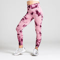 Energy Workout Leggings in Pink-Violett; blickdichte Shaping-Leggings mit V-Shape Bund für Fitness und Gym Training.