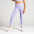 Performance Workout Leggings in Lavendel (Lavender Dew); blickdichte High Waist Fitness-Leggings mit breitem Komfortbund für maximalen Halt beim Gym-Training.