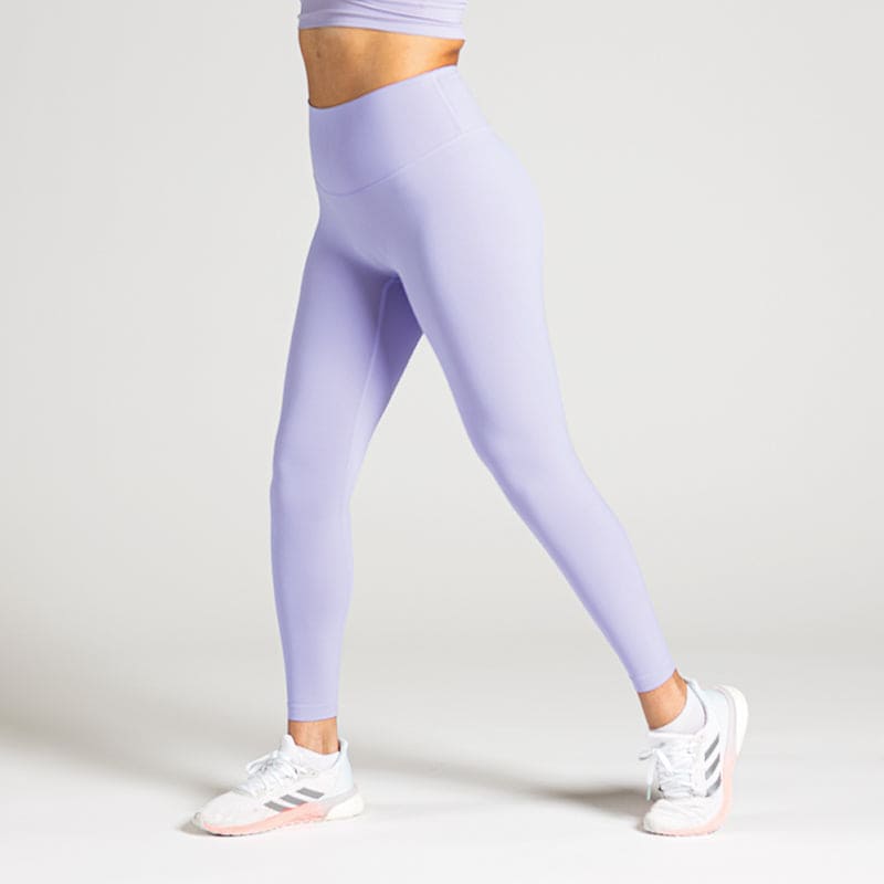 Performance Workout Leggings in Lavendel (Lavender Dew); blickdichte High Waist Fitness-Leggings mit breitem Komfortbund für maximalen Halt beim Gym-Training.