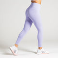 Performance Workout Leggings in Lavendel (Lavender Dew); blickdichte High Waist Fitness-Leggings mit breitem Komfortbund für maximalen Halt beim Gym-Training.