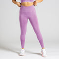 Seamless Yoga Leggings in Lila; blickdichte nahtlose High-Waist-Leggings mit Mesh-Details für Yoga, Pilates und low-impact Training.