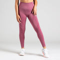 Soft Flow Yoga Leggings in Mauve; nahtlose High Waist Sport-Leggings mit Mesh-Details für Yoga, Pilates und low-impact Training.